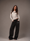 Black puff pants